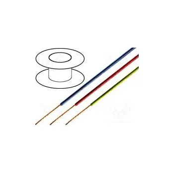 elektrický kabel Vodič lanko OFC 0,22mm2 bílá PVC 49V 200m