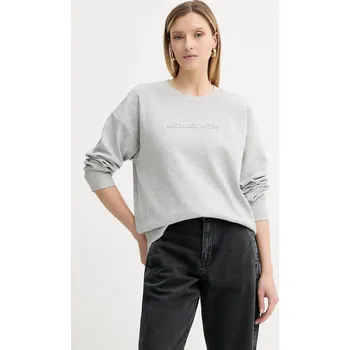 Dámská mikina Mikina MICHAEL Michael Kors dámská, šedá barva, s aplikací, MT551QB5MF 09X, vel. XS