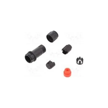 Elektrický konektor Konektor kulatý zástrčka vidlice PIN 6 bez kontaktů na kabel