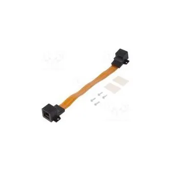 Síťový kabel Prodlužovací síťový kabel průhledná 0,25m