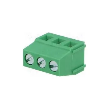 Svorkovnice do plošného spoje úhlové 90° 5mm póly 3 na PCB