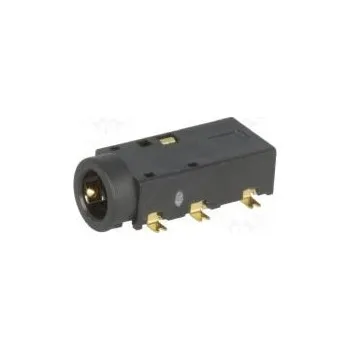 Elektrická zásuvka Zásuvka Jack 3,5mm zásuvka stereo póly 4 vodorovné na PCB