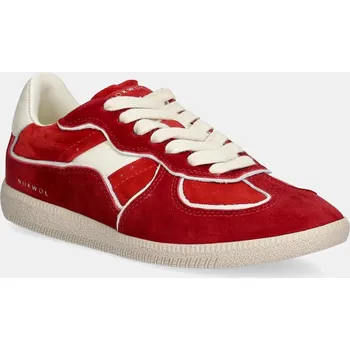 Pánské tenisky Semišové tenisky Nokwol August August.Red.Kid.Suede červená 33X, EUR 39