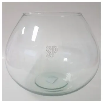 Váza Skleněná váza z recyklovaného skla 11x20 cm