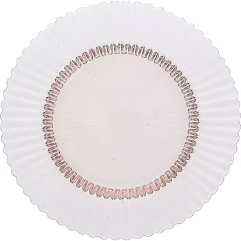 Talíř FORTESSA Archie Talíř mělký, skleněný, ø: 215 mm, růžový