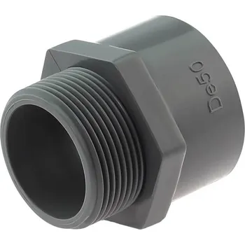 Vodovodní potrubí PVC přechod s vnějším závitem 50mm x 6/4" 522000502
