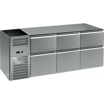 Stůl chladící barový RBOS-106E (3 sekce/délka 2090mm)