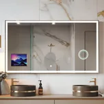 Chytré LED koupelnové zrcadlo s rámem Displine Apple L01