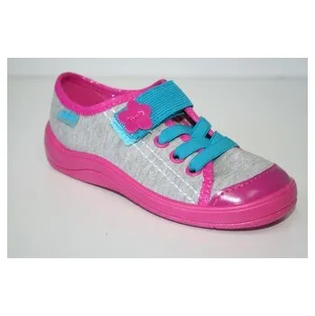 251Y032 34 - Befado dětské tenisky1SZ,šedo-růžové 251Y032_35