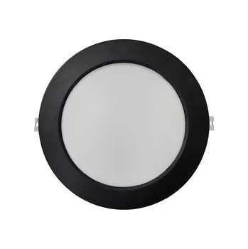 LED panel Q-53M LED panel 18W 1980lm 4000K černý - kruhový vestavný Qtec