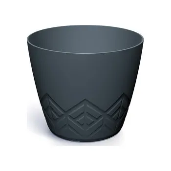 Květináč Květináč ARECO - antracit 17,8 cm