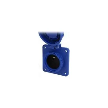 Konektor napájecí AC zásuvka zásuvka 2P+PE 250VAC 16A modrá