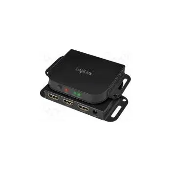 Video kabel Switch HDCP 2.2,HDMI 2.0,s držákem černá Vst HDMI zásuvka x2