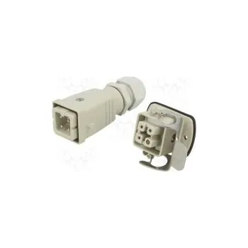 Elektrická zásuvka Konektor HDC vidlice + zásuvka zásuvka + vidlice HA PIN 4