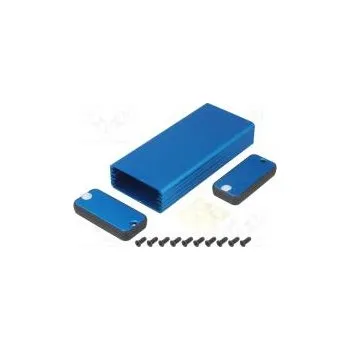 Rozvaděč Kryt s panelem 1455 X 54mm Y 120mm Z 23mm hliník modrá