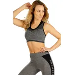 Sportovní podprsenka bez kostic 9B040 LITEX Barva: tmavě šedé melé, Velikost: XL