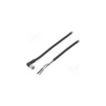 Síťový kabel Připojovací kabel M8 PIN 4 úhlový Dél 5m zástrčka 1A PVC