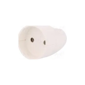 Elektrická zásuvka Konektor napájecí AC zásuvka zásuvka 2P 250VAC 16A bilá IP20