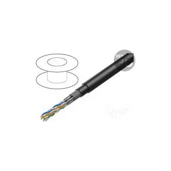 Datový kabel Vodič S/FTP 6a přenos dat,externí lanko OFC 4x2x0,22mm2 PUR