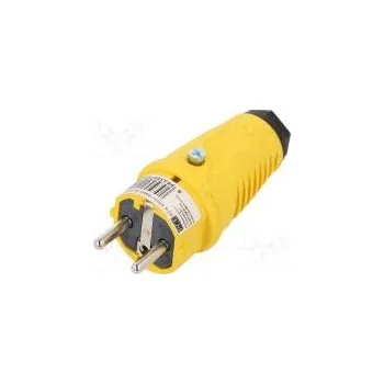 Konektor napájecí AC vidlice zástrčka 2P+PE 250VAC 16A PIN 3