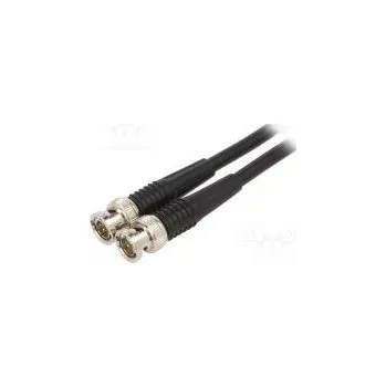 elektrický kabel Měřicí šňůra BNC vidlice,z obou stran Dél 1m černá