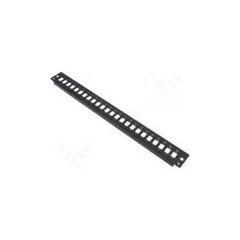 Patch panel Konektor světlovodný patch panel RACK Barva černá Rozměr 19"