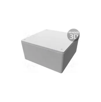 Rozvaděč Kryt univerzální X 123mm Y 123mm Z 60mm 1591XX ABS šedá IP54