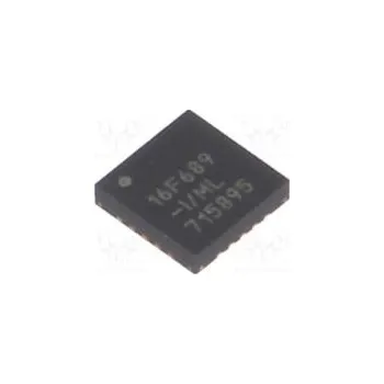 Polovodič Mikrokontrolér PIC Paměť 7kB SRAM 256B EEPROM 256B SMD QFN20