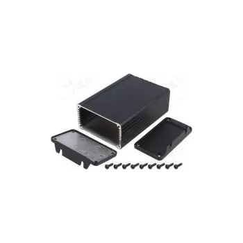 Elektrická zásuvka Kryt stínicí X 84mm Y 120mm Z 44mm hliník černá IP54