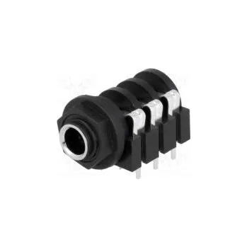 Elektrická zásuvka Zásuvka Jack 6,35mm zásuvka stereo s dvojitým vypínačem THT