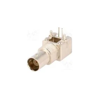 Elektrická zásuvka Zásuvka BNC zásuvka úhlový 50Ω THT na PCB,matice zepředu