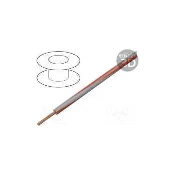 elektrický kabel Vodič LgY lanko Cu 2,5mm2 šedo-červená PVC 300/500V 50m