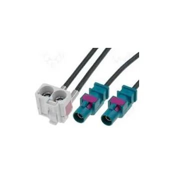 Elektrická zásuvka Anténní adaptér Fakra dvojitá zásuvka,Fakra vidlice x2 0,25m