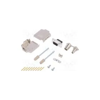 Elektrická zásuvka D-Sub PIN 9 zástrčka zásuvka stíněný krimpovací na kabel