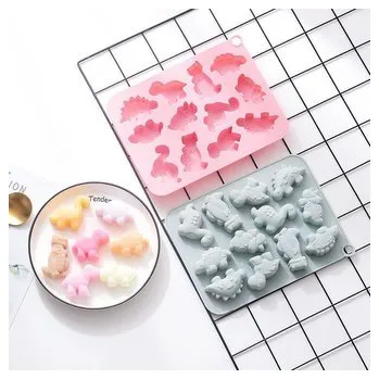 Forma na pečení Silikonová forma na bonbony Dinosauři - Cakesicq