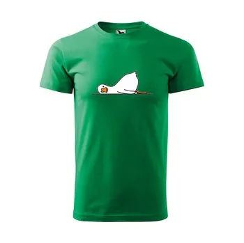 Pánské tričko Tričko s potiskem Pro lenivý den: zelené 4XL