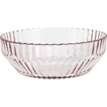 FORTESSA Archie Miska, skleněná, objem: 0,68 litru, výška: 63 mm, průměr: 160 mm, růžová
