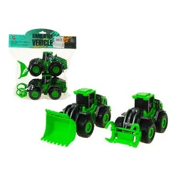 Hra na zahradu Sada traktorů na setrvačník, 35x30x9,5cm, PVC
