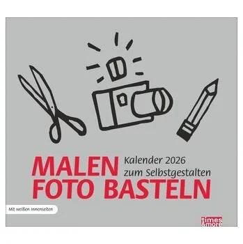 times&more Bastelkalender silber 2026 - Heye