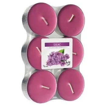 Svíčka Svíčka čajová vonná maxi 6 ks - šeřík