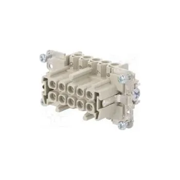 Elektrický konektor Konektor HDC Pouz velikost 10 Rozteč 57x27mm zásuvka PIN 10