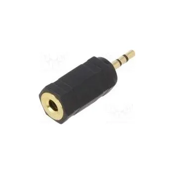 Audio kabel Adaptér Jack 2,5mm 3pin vidlice,Jack 3,5mm zásuvka černá