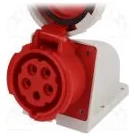 Konektor napájecí AC třífázové zásuvka zásuvka 16A 400VAC