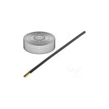 Síťový kabel Vodič telefonní lanko 4x28AWG černá 100m -20÷50°C Žíla CCA
