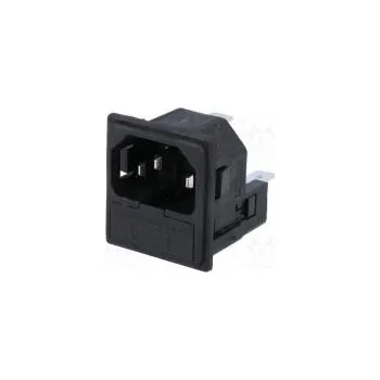 Elektrická zásuvka Konektor napájecí AC zásuvka vidlice 10A 250VAC IEC 60320