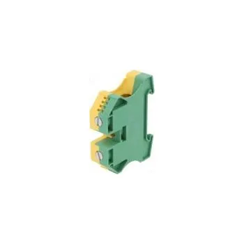 Svorka na lištu 35mm2 póly 1 svorky 2 žluto-zelená Šíř 16mm