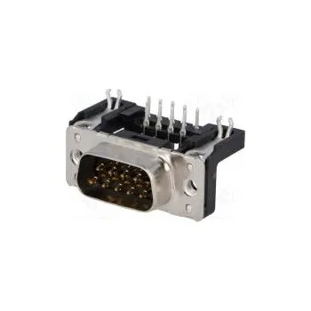 Elektrická zásuvka D-Sub PIN 9 zásuvka vidlice západka PCB úhlové 90° THT M3