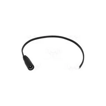 Prodlužovací kabel Kabel vodiče,DC 5,5/2,1 zásuvka přímý 0,5mm2 černá 3m