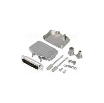 Elektrická zásuvka D-Sub HD PIN 44 zástrčka vidlice stíněný pájení na kabel