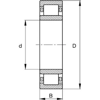 NU 221-E-XL-M1-C3 FAG Válečkové ložisko
